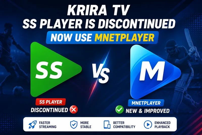 Krira TV SS Player Download (2026) – SS Player Not Working? Use MnetPlayer